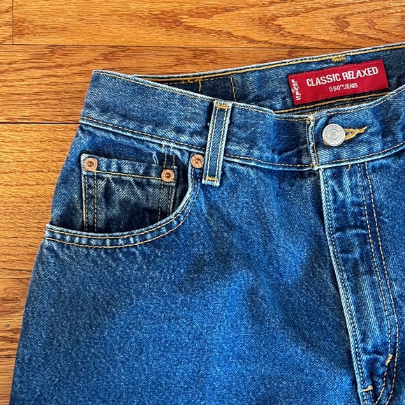 Levi’s 550 Classic Relaxed Tapered Leg Y2K 100% Cotton 12 PERFECT CONDITION - Picture 6 of 7